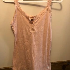 Brand new lace trimmed top